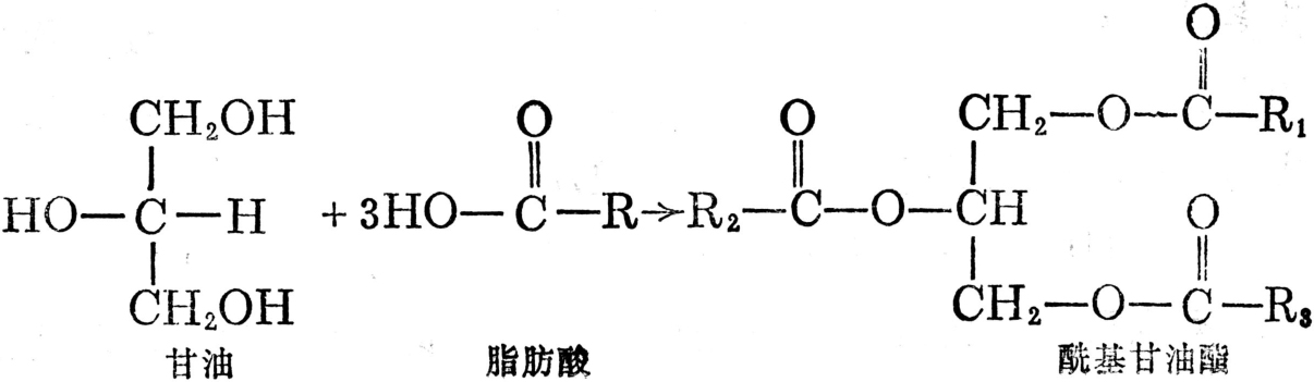 酰基甘油酯类是由脂肪酸和甘油所形成的酯.