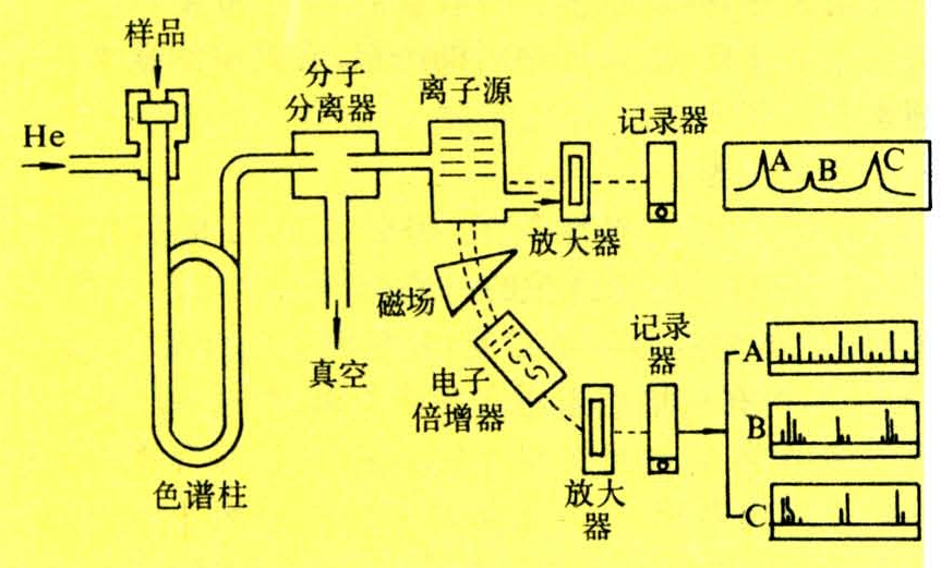 气相色谱—质谱联用技术原理见图1.